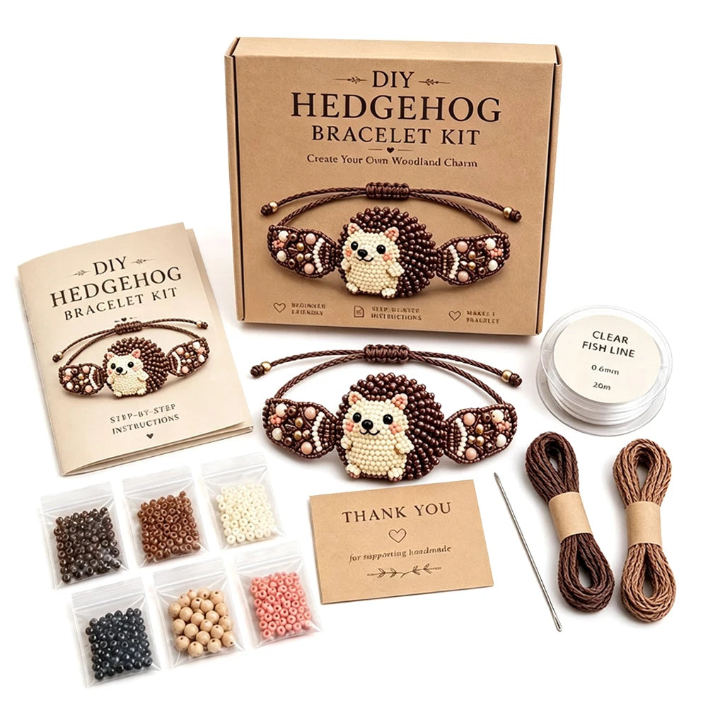 DIY Beaded Bracelet Making Kit,All in 1 Jewelry Making Set Beginner-Friendly Beaded Animal Making Kits,(Non Finished Products)