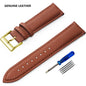 SAMCO Genuine Leather Watch Band 12/14/16/18/19/20/21/22/24 mm Watch Strap for Man Women High-quality Wrist Watchband + Tool