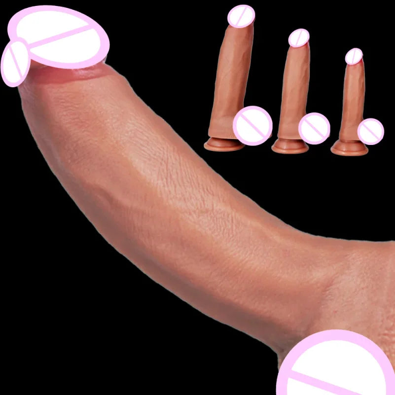 Realistic Dildos Silicone Penis  6/7/9 Inch Huge Dildos with Suction Cup for Women Masturbation Lesbain Anal Sex Toys for Adults