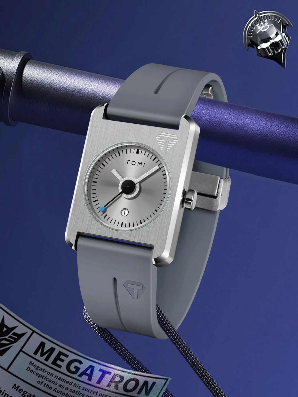 TOMI Men's Fashion Watches Quartz Watches Square Small Dial Wrist Watches Magnetic Buckle Watches Simple Leisure Watches