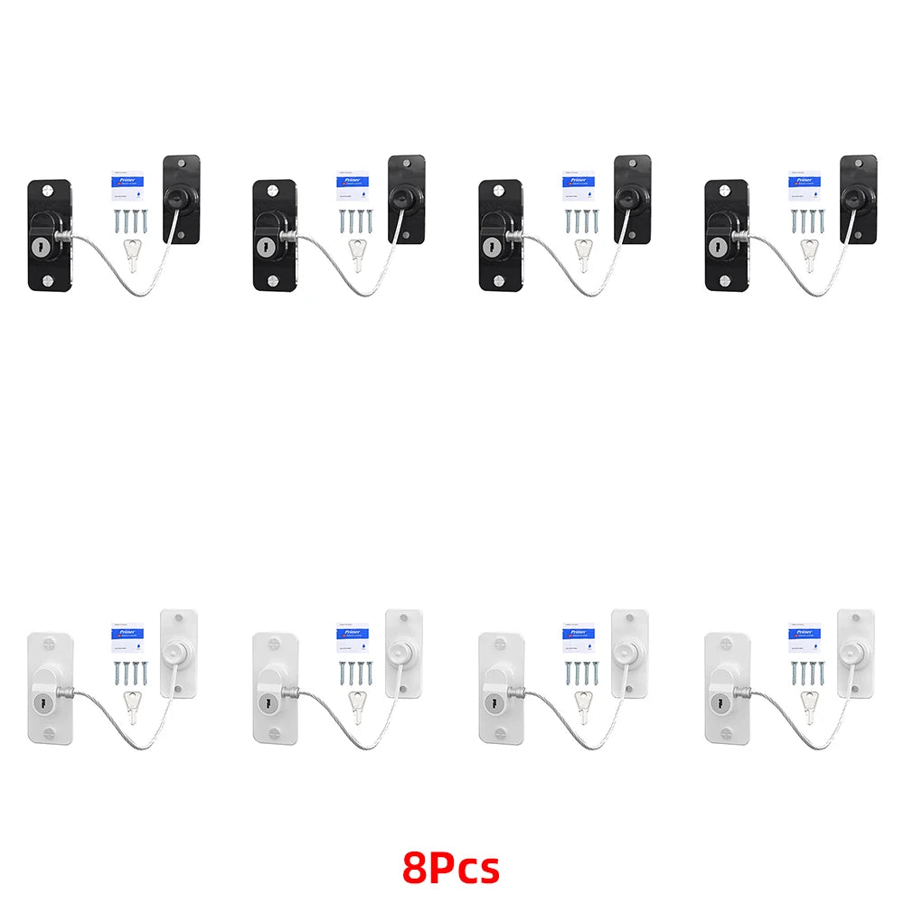 4/8Pcs/lot Child Protection Baby Safety Window Lock   Child Safety Locks Protection for Windows From Children Lock