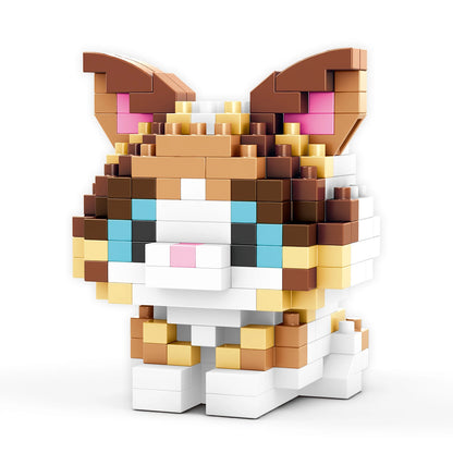 Insect Micro Animals Pet Cats Dog Building Blocks 3D Diamond Model BEE Snail Brick City Construction Toy for Children Kid Gift