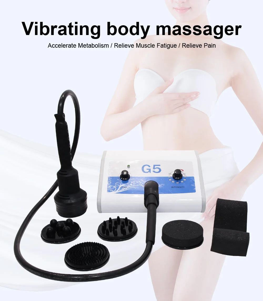 G5 Vibrating Body Slimming Machine High Frequency Cellulite Reduce Shaping Massager Weight Loss Massager Beauty Device