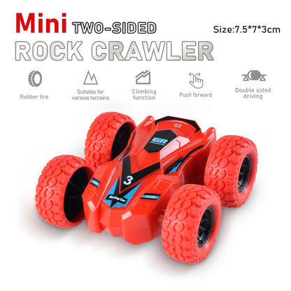 Fun Pull Back Car Double-Side Vehicle Inertia Safety and Fall Resistance Shatter-Proof Model for Kids Boys Children's Toys Car