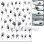 3d Nails Art Decals Spring Fruits Pink Full Tips Peony Magnolia Flowers Adhesive Sliders Stickers Decoration For Nails Manicure