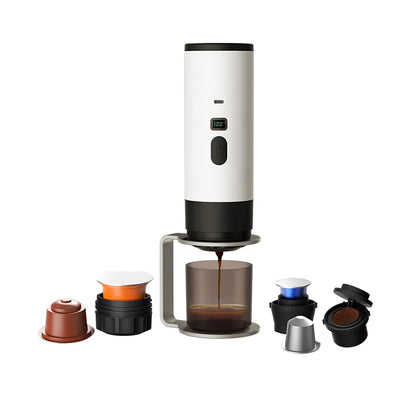 7800mAh Long-Lasting 3-in-1 Portable Coffee Maker, Electric Capsule Coffee Machine for Car, Travel & Camping