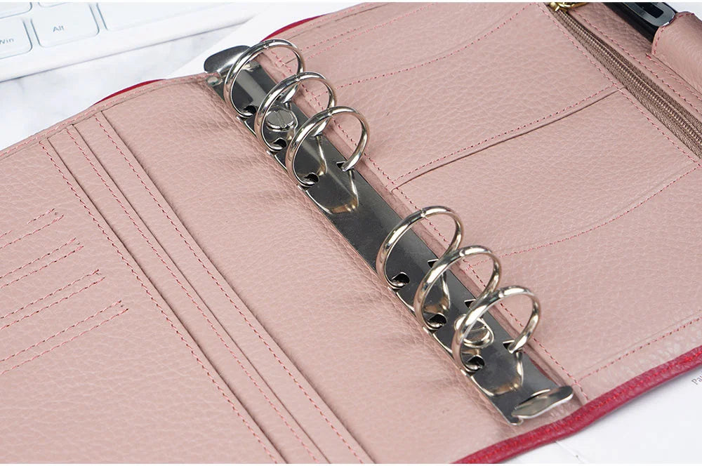 Metal Spiral Rings Binder Clip With 2 Pairs of Screw For Diary Notebook Planner A7 Binder Clip File Folder