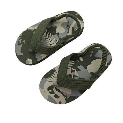 Children Flip Flops Shoes Cartoon Summer EVA Soft Sole Indoor Bathing Anti Fall Girls and Boys Sandals Beach and Pool Slippers