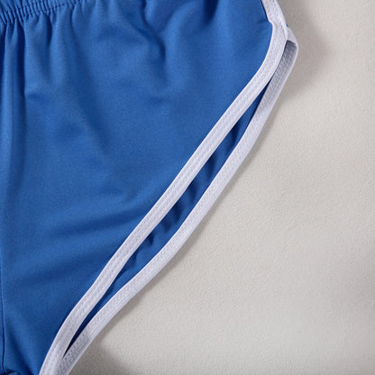 Sexy Running Elastic Sport Shorts Men's Summer Shorts Hot Pants Bar Nine Points Slim Fit Cotton Milk Silk Men's Fashion
