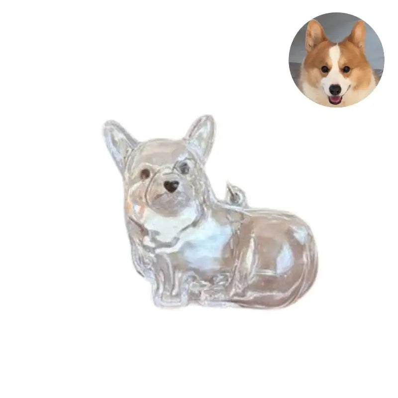 Diy Bag Charm Handmade Pet Hair Memorial Keychain Keepsake Pendant for Dog Fur - Personalized Pet Loss Gift for Dog Lovers