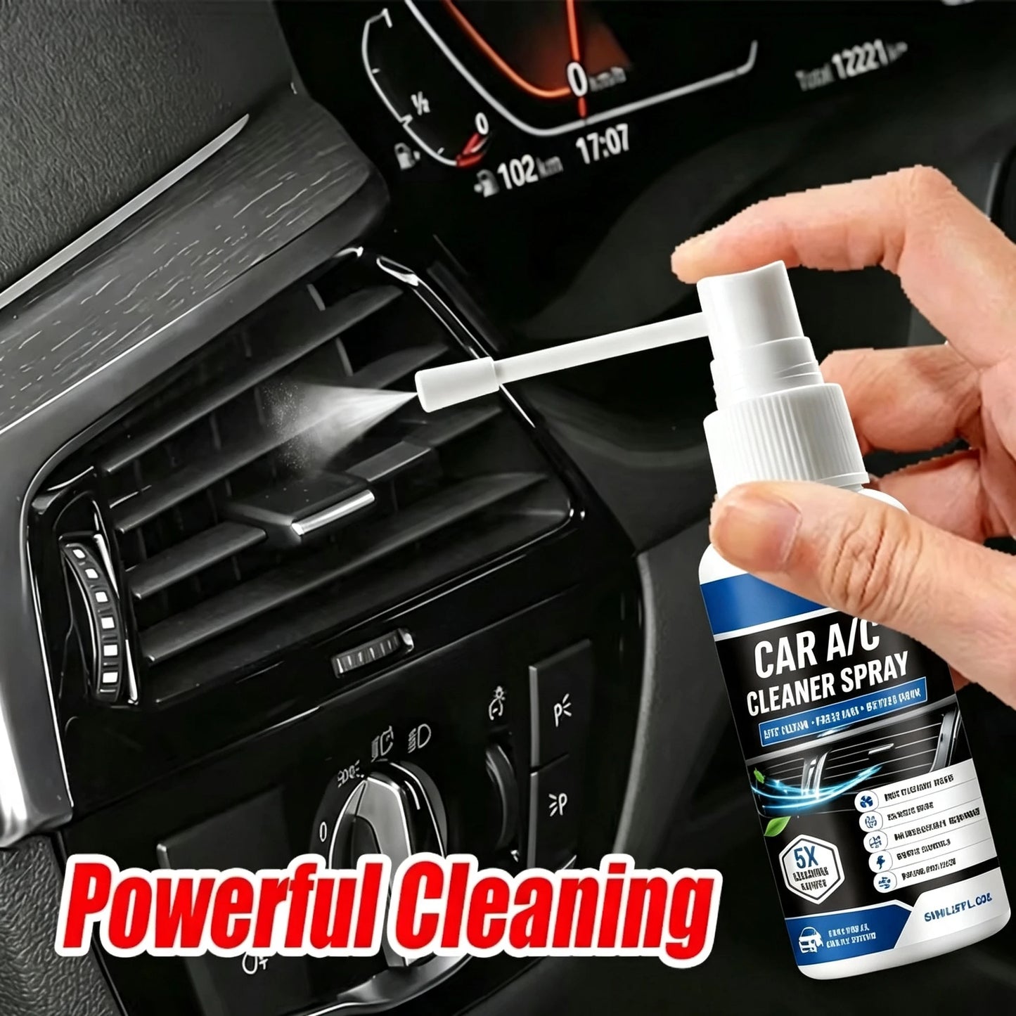 Farienne Car Air Conditioner Cleaner Spray, Remove Odor Dust Mold, Summer AC Vent Foam Cleaning Deodorizer For Auto