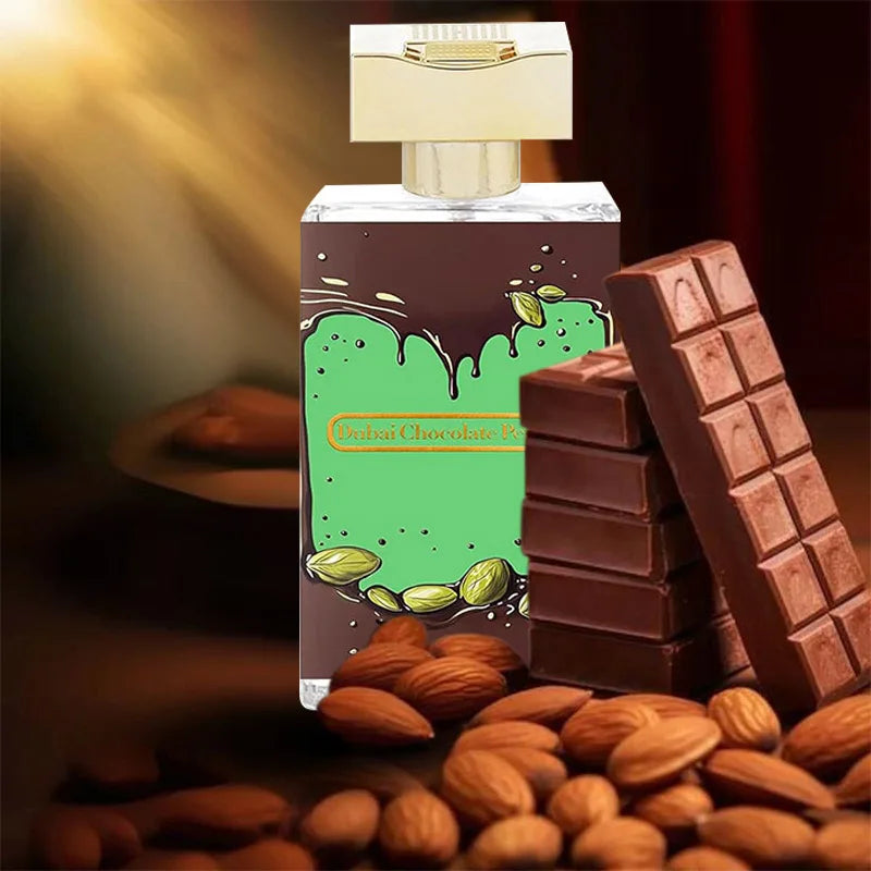 Sweet Chocolate Unisex Perfume 100ml Sweet Fragrance Long-lasting Scent Body Spray Creative Design Must-have For Daily Commutes