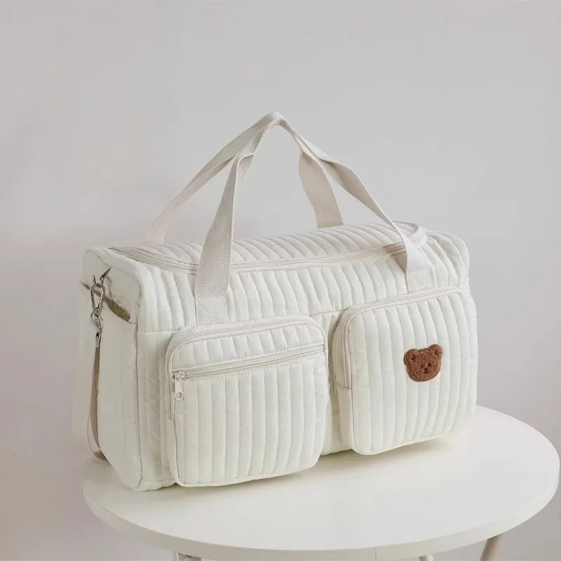 Large Capacity Mommy Bag for Women Totes Baby Diaper Nappy Bags Shoulder Cotton Ladies Maternity Shopping Bags