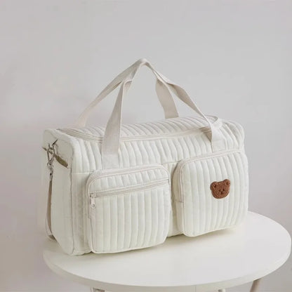 Large Capacity Mommy Bag for Women Totes Baby Diaper Nappy Bags Shoulder Cotton Ladies Maternity Shopping Bags