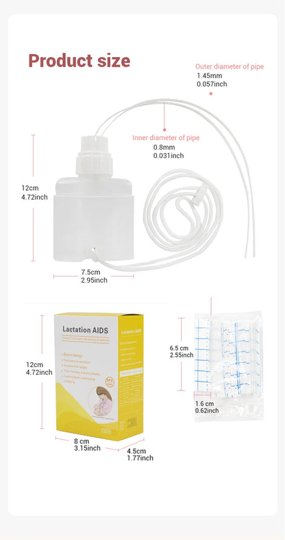 Free Ship Breastfeeding Newborn Essential- BPAFree Supplemental Nursing System Baby Nutrition Feeding Bottle Combo Baby Feeding