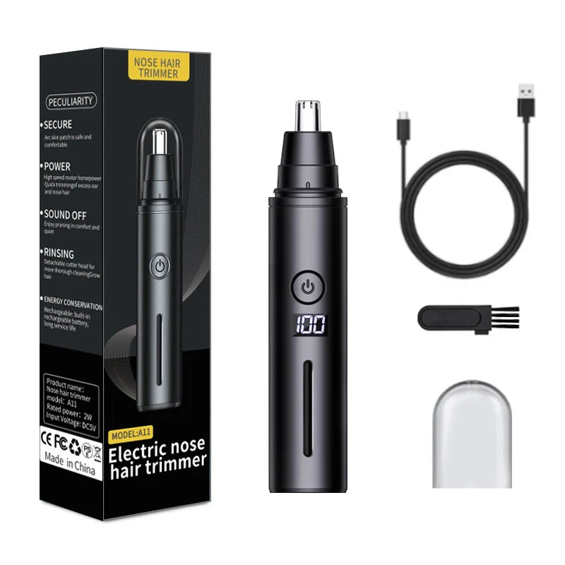 Nose Hair Trimmer USB Rechargeable Trimmer For Nose Electric Shaver Trim Nose Hair For Women And Men