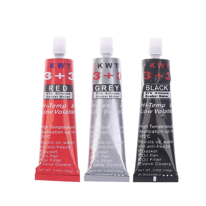 1pc Car Sealant RTV Silicone Gasket Maker 3 3 Black Hi-Temp Sealant Oil Resistant for Engines Automotive Sealant