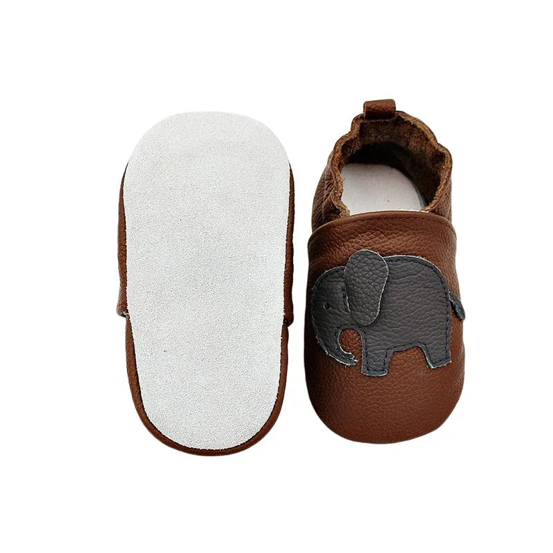 Toddle Baby Shoes Newborn Infant Shoe Boys Girls Soft Genuine First Walkers Baby Moccasins 0-24Months Cowhide Bottom Skid-Proof