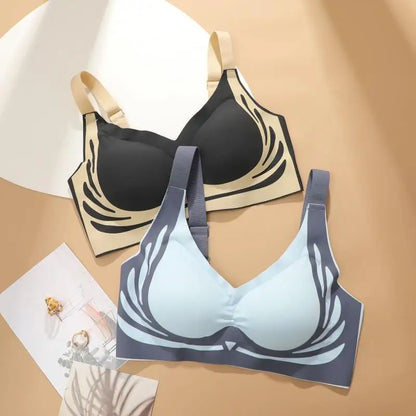 1/2Pcs/Set Women Push Up Bras Seamless Comfortable Angel Wings Bras Set Trendy Soft Breathable Underwear Female No Wire Lingerie