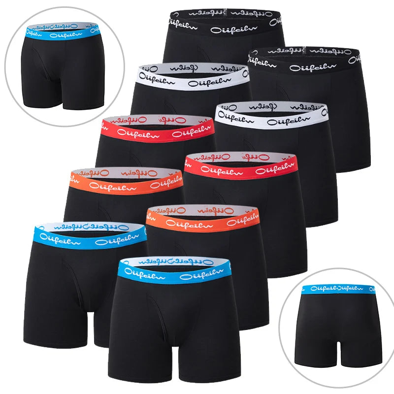 4/5/10 Fashion Four Seasons Men's Long Casual Daily Youth Sports Shorts Comfortable Breathable Sweat Absorbing Elastic Shorts