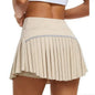 Fashion New Summer Sports Shorts Women Pleated Mini Skirt Anti Glare Short Skirt Running Outdoor Fitness Breathable Tennis Skirt