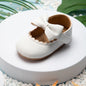 Meckior Baby Girl Shoes Leather Rubber Sole Anti-slip Toddler First Walkers Infant Crib Shoes Newborn Girl New Baby Shoes