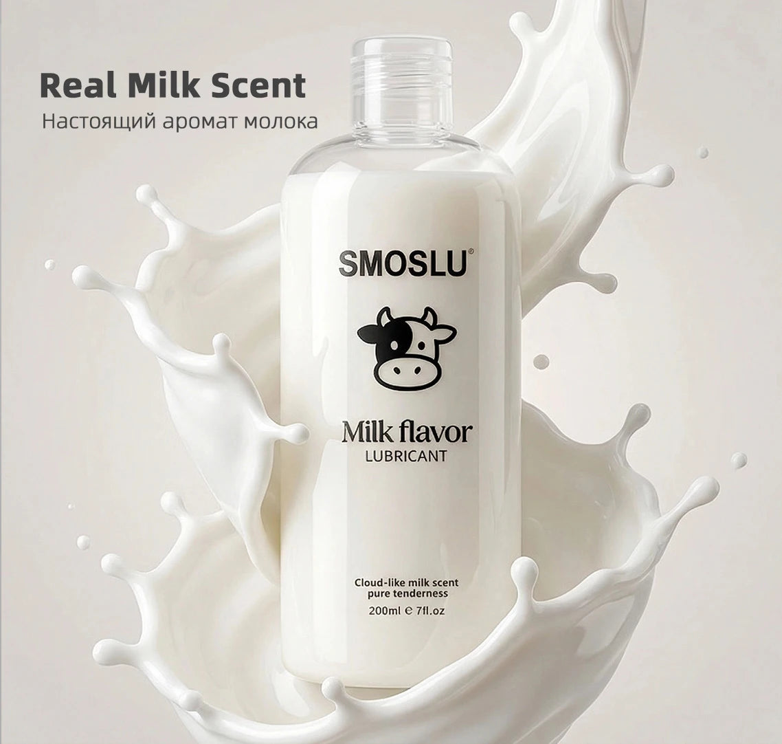 SMOSLU Creamy Milk Scent Water-based Lubricant – Silky Long-Lasting Lubrication for Vaginal & Anal Play – Gentle