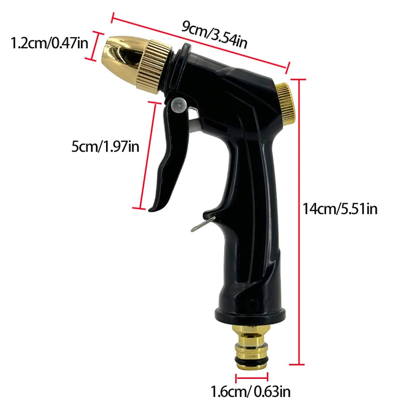 GOUN HOSE Garden Water Spray Gun High Pressure Water Gun Foam Water Bottle Spray Car Wash High Pressure Sprayer Watering Nozzle