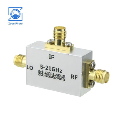 5-21GHz RF Frequency Mixer Up and Down Frequency Converter C/X/KU Band Mixer RF Accessory with SMA-K Connector