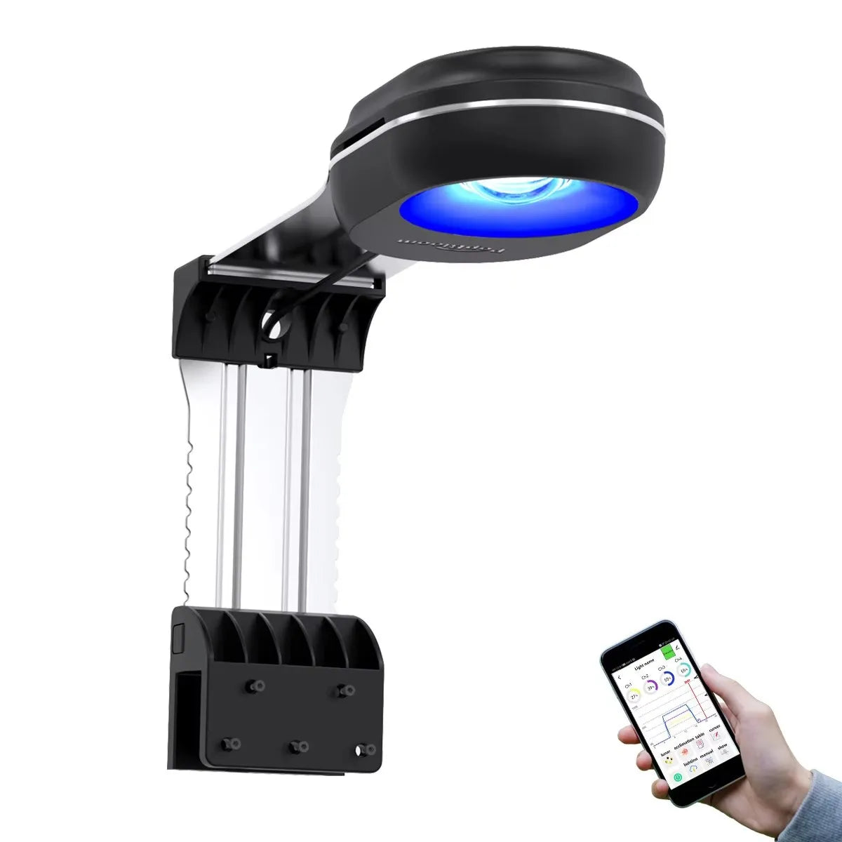 PopBloom RL60 WiFi Full Spectrum LED Saltwater Reef Aquarium Light Supports Mobile WiFi Control