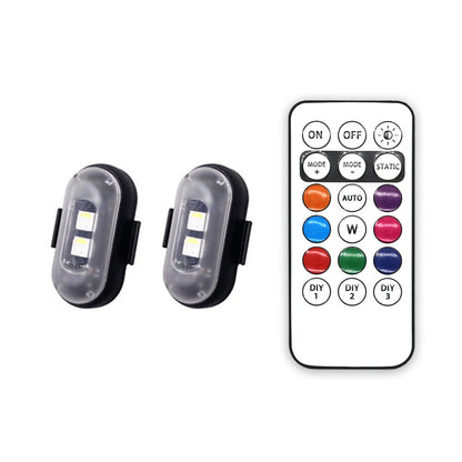4/10x Car LED Light Multifunctional Car LED Warning Light, Rechargeable Wireless Car Light with Remote Control, Decorative Light