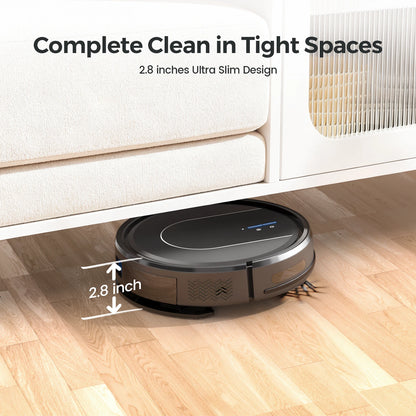 Vastorm E2 Robot Vacuum Cleaner 3-in-1 Floor Mop 5000Pa Powerful Suction with Auto-Charging Alexa/WiFi/App Control for Pet Hair Floors Cleaning