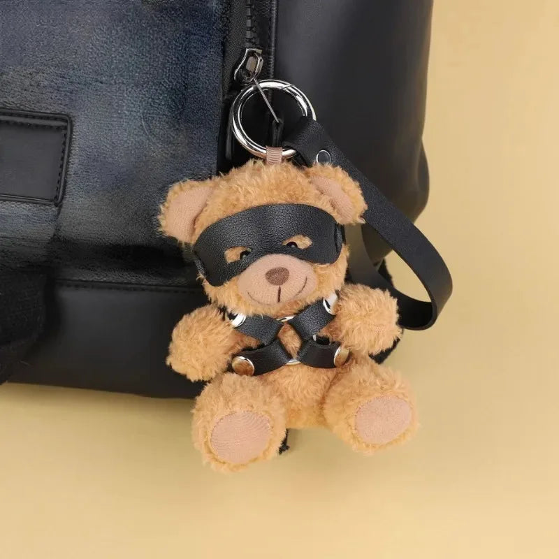 RTET Valentines Gifts for Her or Him BDSM Lover Bear for Submissive Dominant Gift Kinky Fetish Plush Bear Bondage Gifts