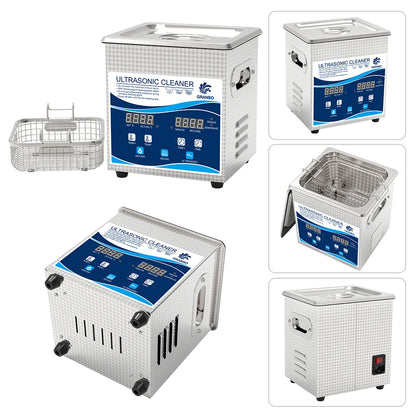 Ultrasonic Cleaner Glass Jewelry Watch Tools 1L 40KHz Ultrasonic Cleaning Machine 60W 120W Ultrasound Bath Degas Semiwave