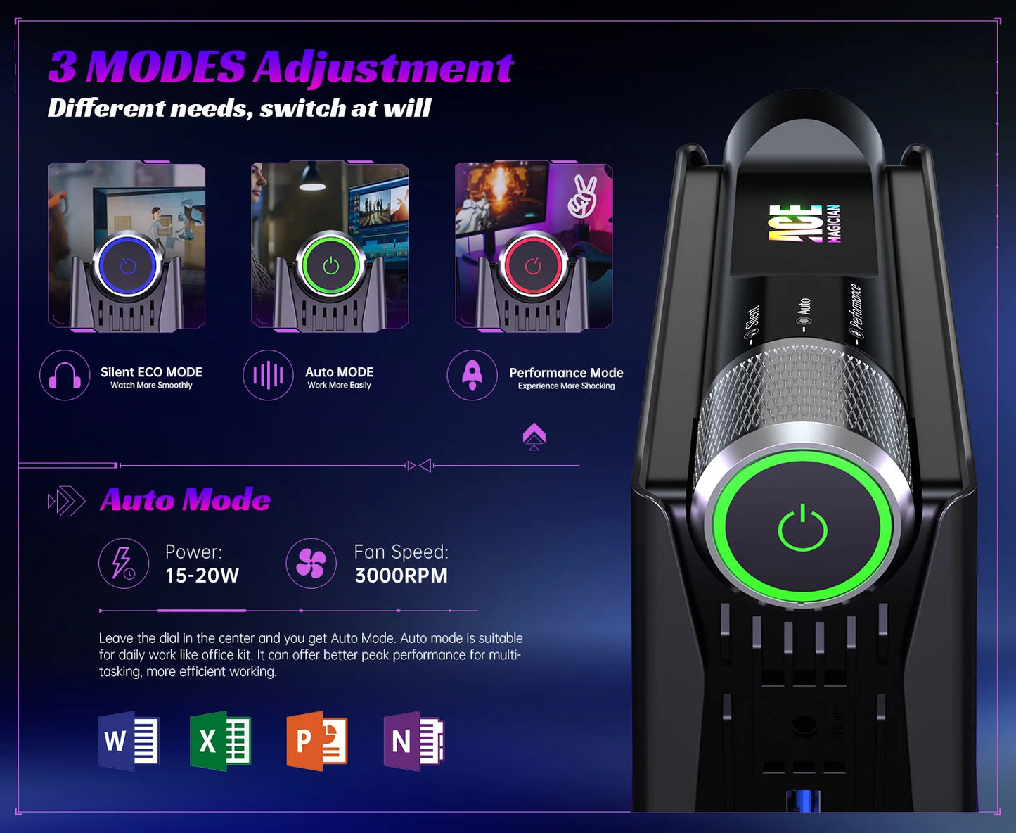 AMR5 Mini PC AMD Ryzen 7 5700U 16GB DDR4 512GB SSD Desktop Computer,WiFi6/BT5.2, 4K UHD, RGB Lights 3 Adjustable Mode Gaming PC