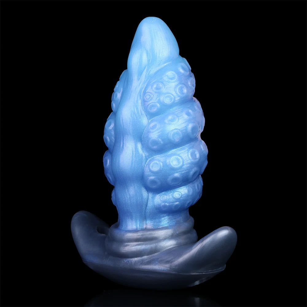 FAAK Silicone Wearable Anal Plug with Large Tail size S M L XL XXL Wireless Control Strapon Vibrator BDSM Flirting Sex Toys