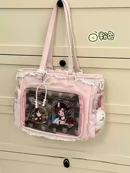 Ballet Girl Has A Large Appetite Itabag Japanese 2D Single Shoulder Cross Body Goods Bag Gift For Friends Only No Dolls No Card