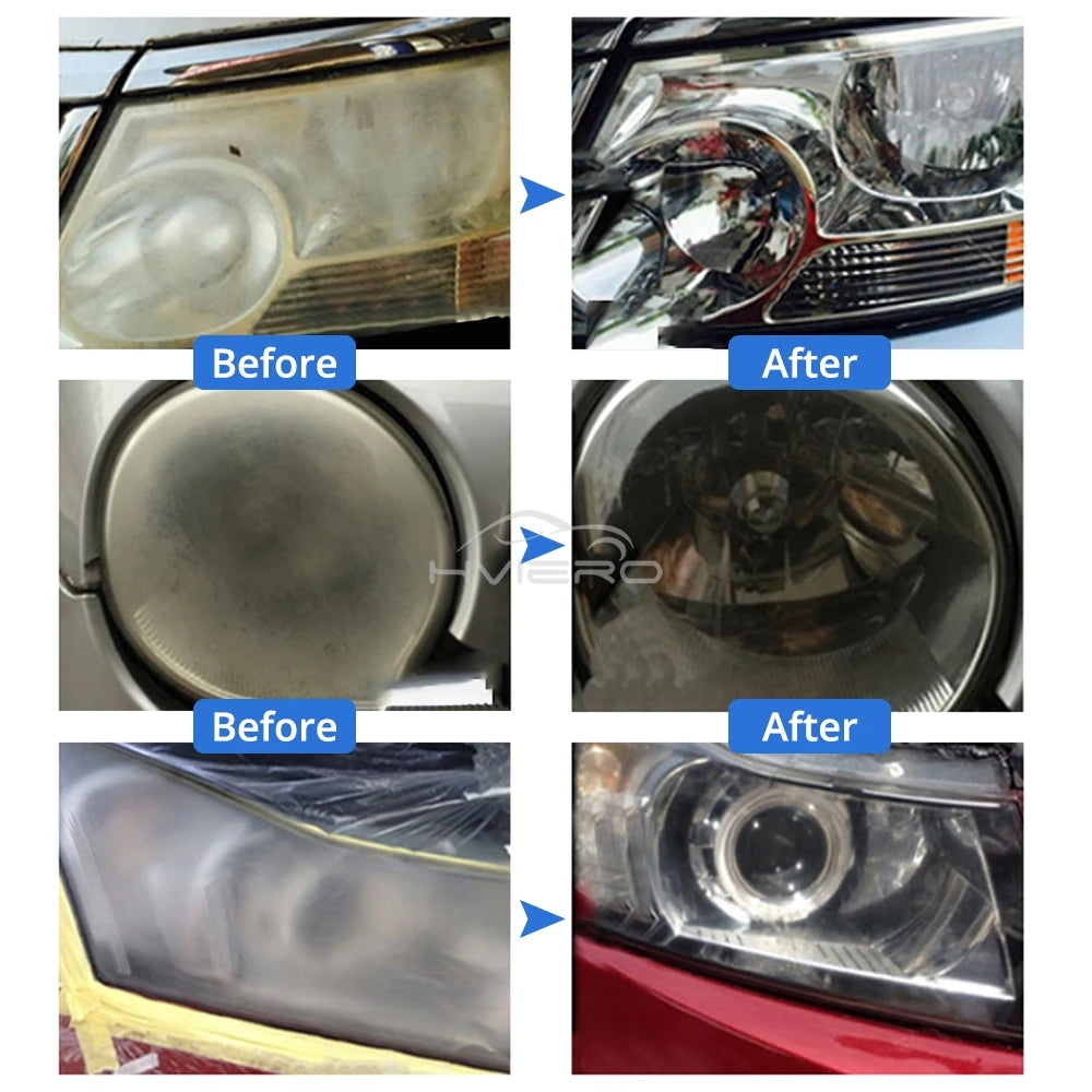 Car Headlight Scratch Repair fog Remover 10/30/50ml Light Cleaner Automotive Restoration Kit Polishing Cleaning Maintenance tool