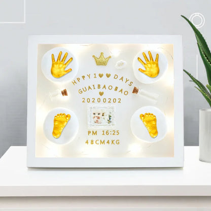 DIY Baby Plaster Mold 3D Hand Foot Print Mold for Baby Souvenir Hand Casting Kit Couples Wedding Accessories Home Decor Gifts