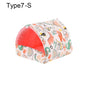 Soft Rabbit Colorful Squirrel Mini Cage Winter Hamster House Guinea Pig Nest Small Animal Sleeping Bed Warm Mat
