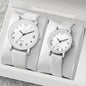1/2PCS Fashion Couple's Watches Leather Strap Wristwatch Men Women Casual Arabic Dial Quartz Watches (Without Box)