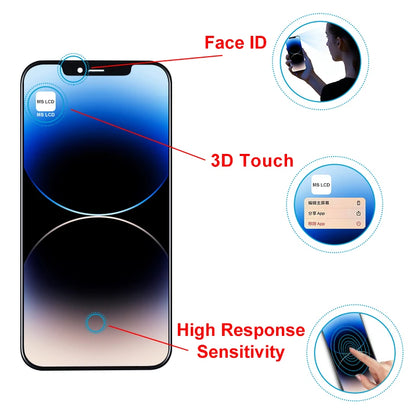 OLED X For iPhone XR XS MAX 11 Display 3D Touch Screen Replacement For 12 11 Pro Screen incell 12 Pro Max Display 13 13Promax