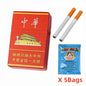 Funny Creative Cigarette Toy Case with Bubble Liquid Metal Smoking Stem Machine Outdoor Portable for Party/Small Gift