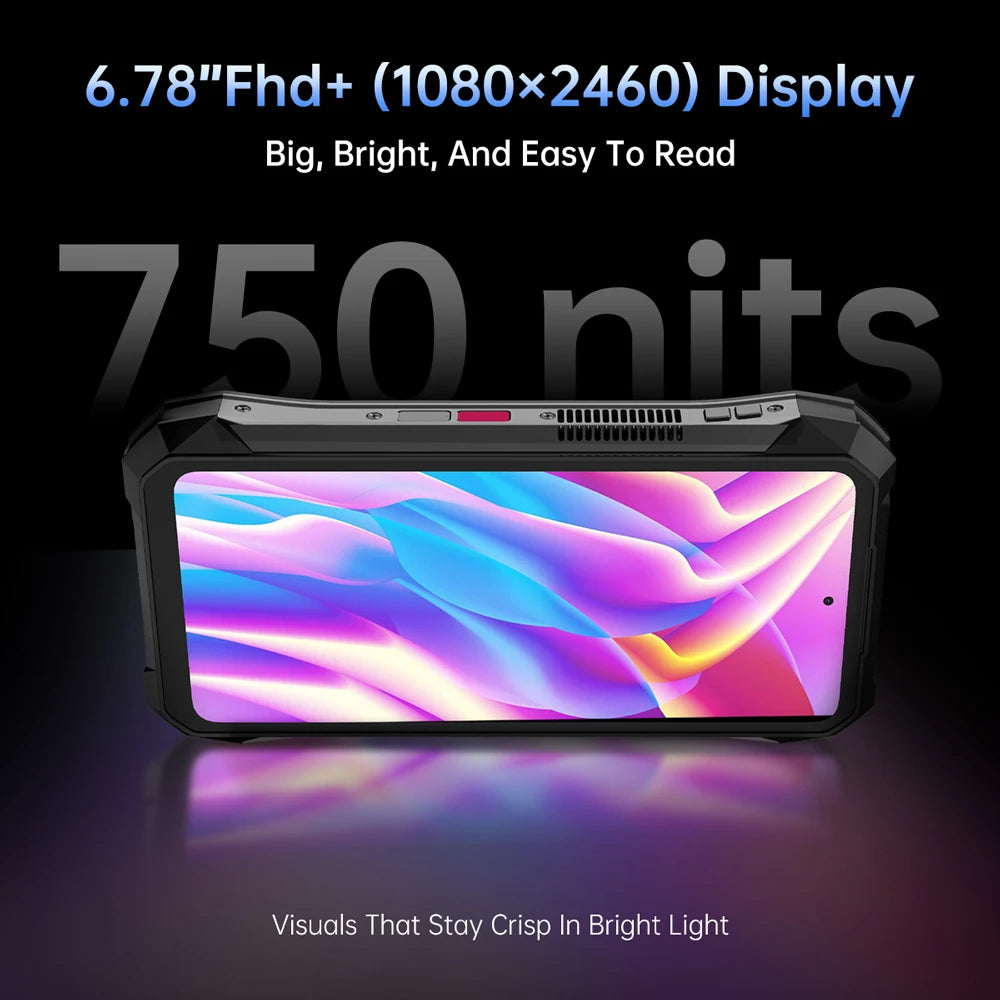 8849 Tank X Unihertz 220 Lumen 1080P Projector Rugged Smart Phone Android15 17600mAh 512GB Dimensity 8200 NFC Night Version 2026