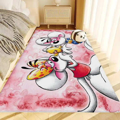 Popular Character D-Diddl Cut Bathroom Mat Non-Slip Laundry Room Mat Laundry Decor Balcony Child Living Room Toilet Rug