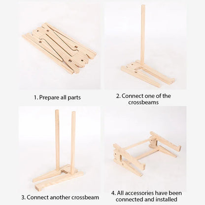 Solid Wood Laptop Stand Removable Vertical Bracket Cooling Base For Macbook Air Pro Accessories Convenient