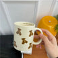 Ceramic Coffee Mug Cartoon Bear Chocolate Bear Mugs Girl Retro Coffee Cup Afternoon Tea Cute Ceramic Mugs Cute Coffee Mug Cup