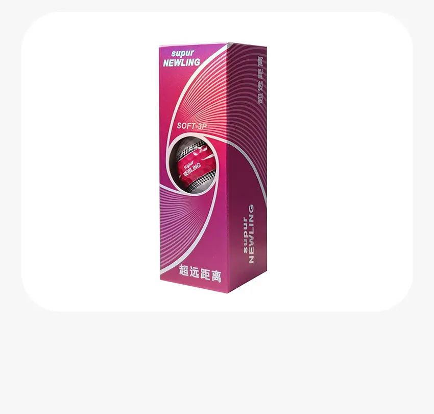 3pcs/box Supur NEWNING Golf Games Ball Super Long Distance Three Layer Ball for Professional Competition Game Ball Golfers Gift