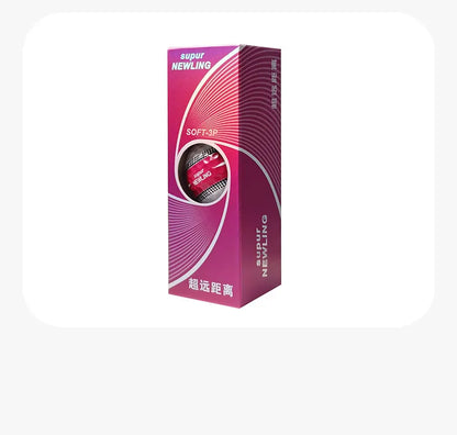 3pcs/box Supur NEWNING Golf Games Ball Super Long Distance Three Layer Ball for Professional Competition Game Ball Golfers Gift