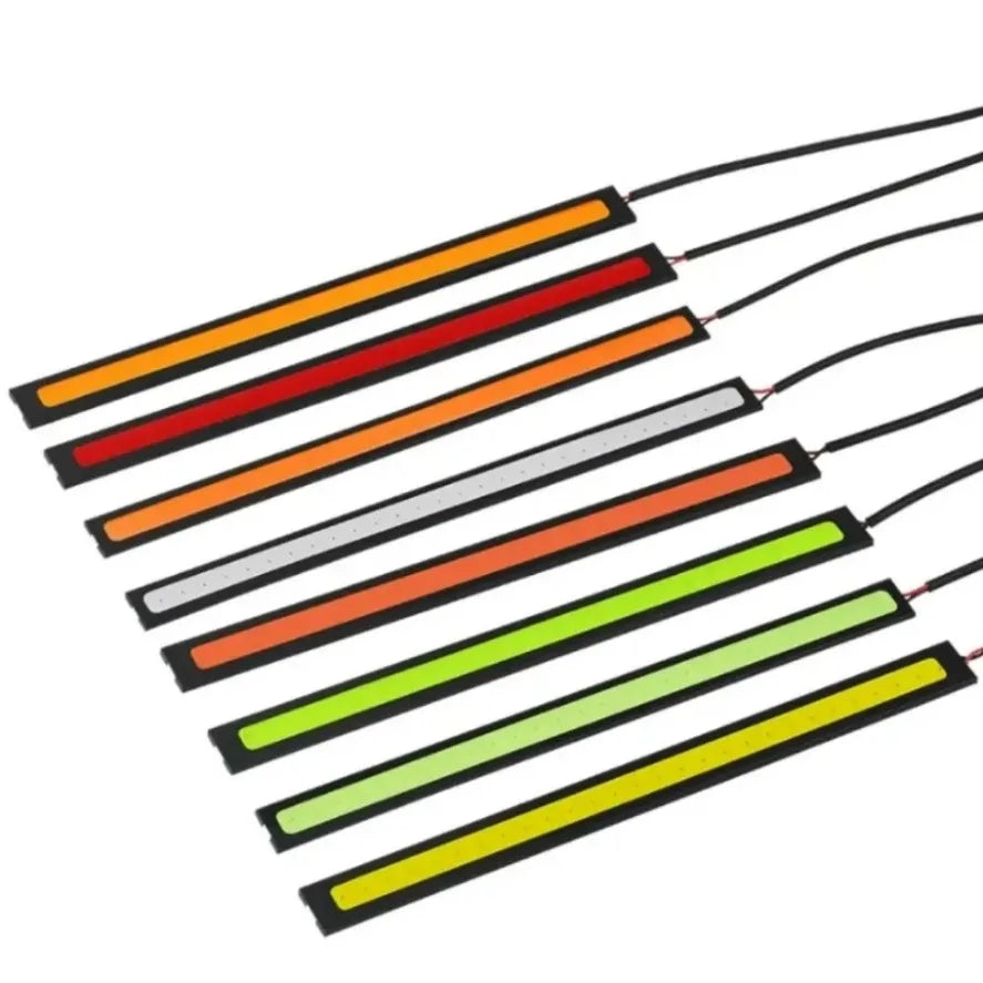 LED COB daytime running lights 17cm waterproof car lighting car interior design 12V 6500K high brightness strip lights